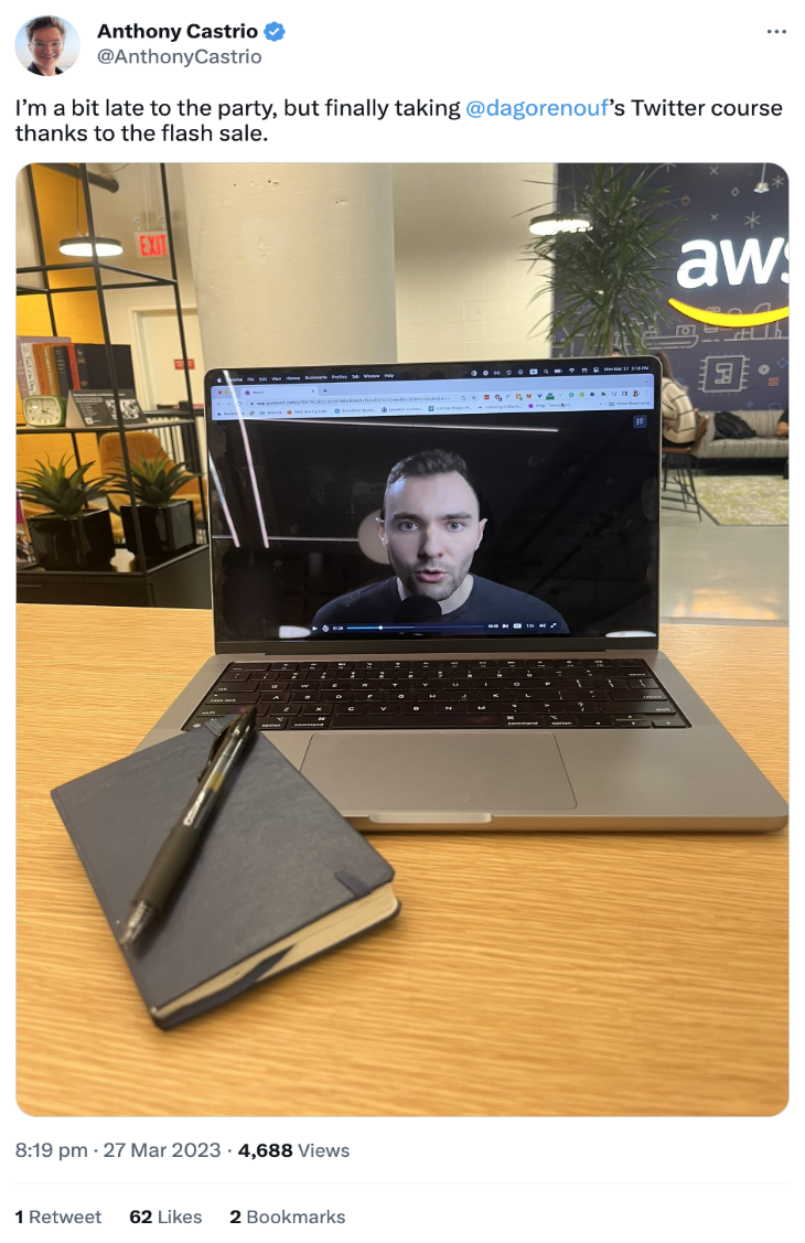 Online course marketing