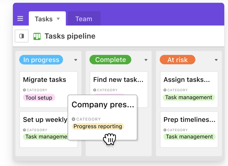 Airtable Kanban View