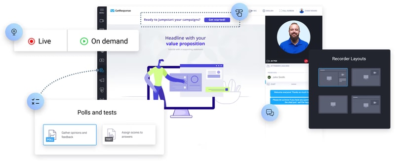 GetResponse Webinar Sample Page