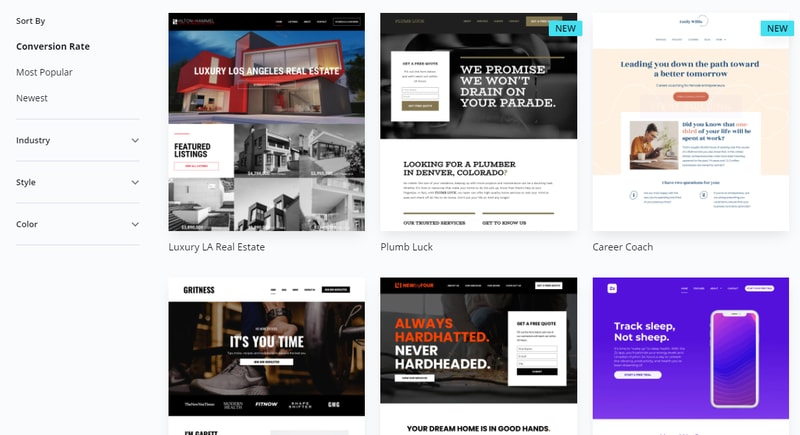 leadpages user dashboard