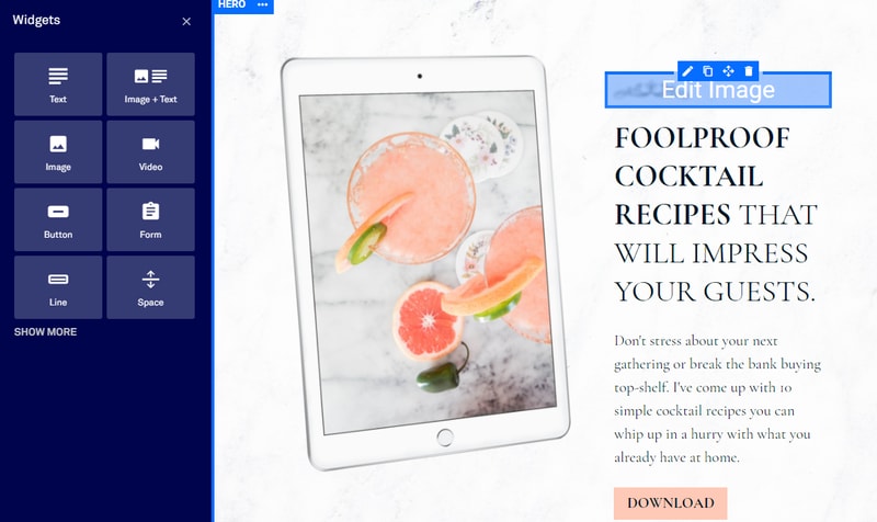 leadpages user interface edit