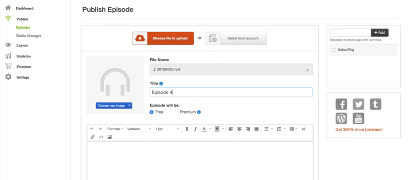 Podbean Podcast Publishing