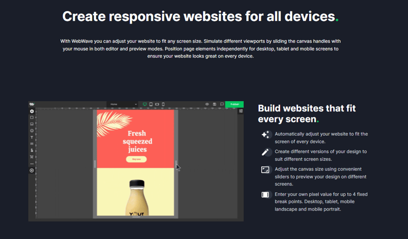 webwave responsive site
