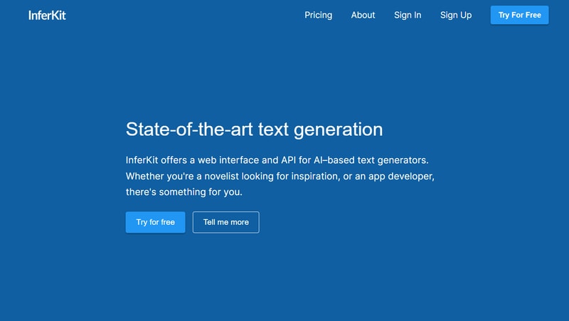 Inferkit Homepage