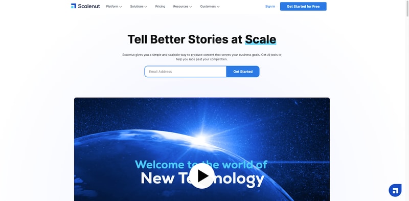 Scalenut Homepage