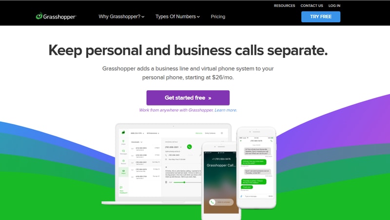 Grashopper voip homepage