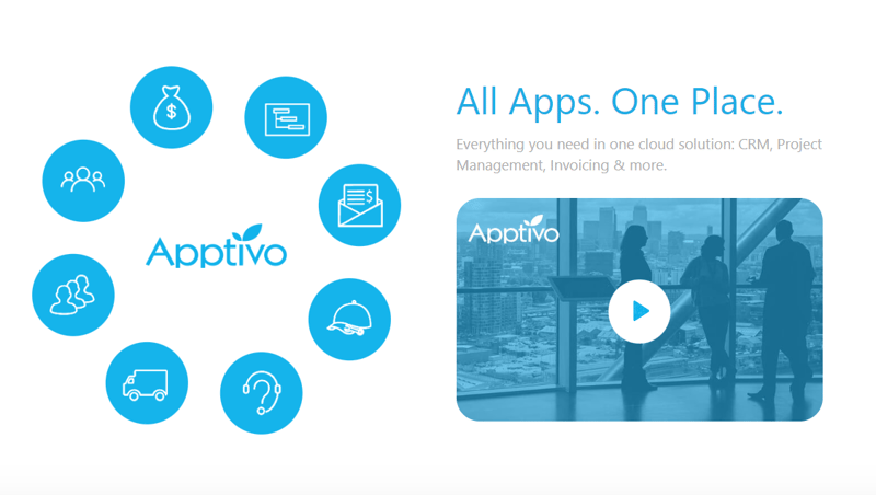 Apptivo Home Page