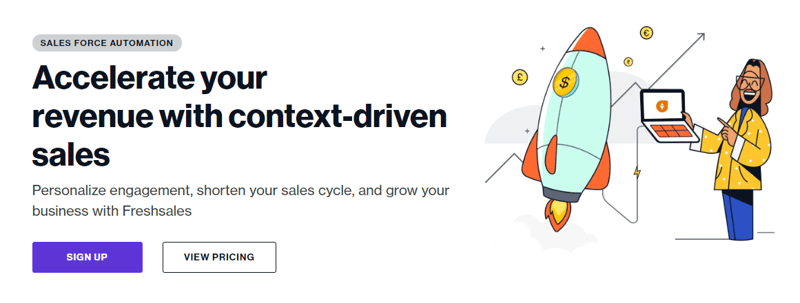 Freshsales Home Page