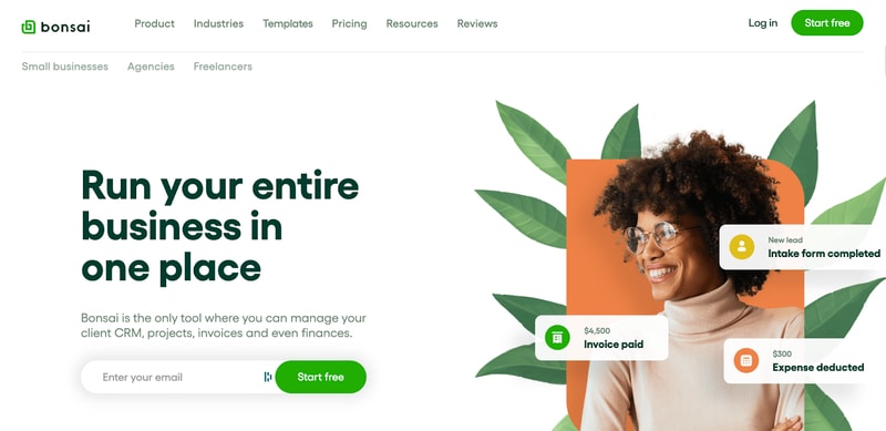 Bonsai homepage