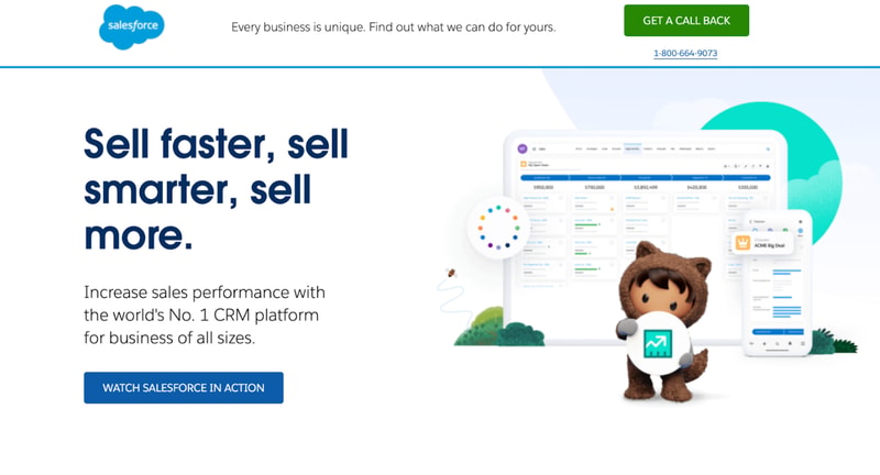Salesforce homepage