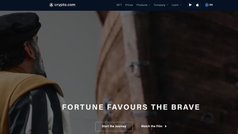 Crypto.com homepage