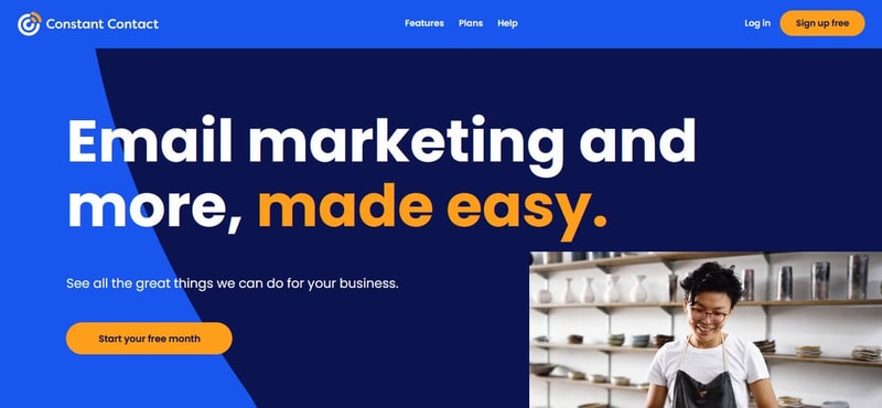 Constant Contact Landing Page