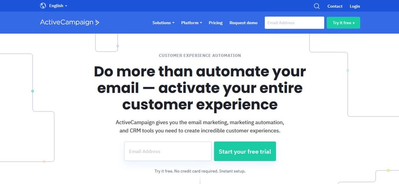 Activecampaign landing page