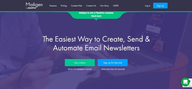 mailigen homepage