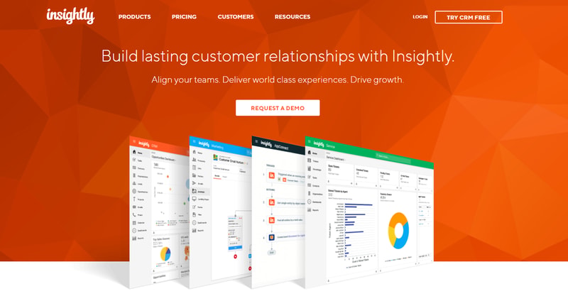 Insightly CRM Homepage