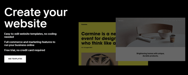 Squarespace Home Page