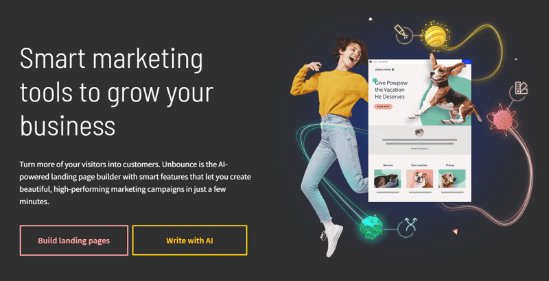 Unbounce Home Page