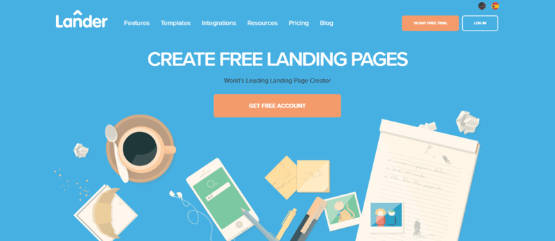 lander landing page builder