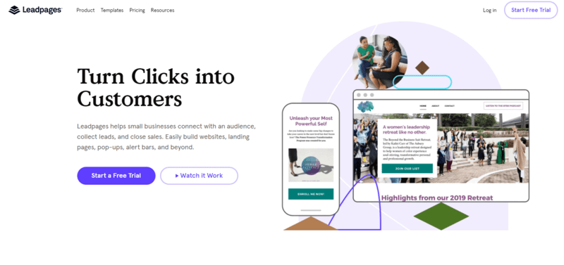 leadpages landing page