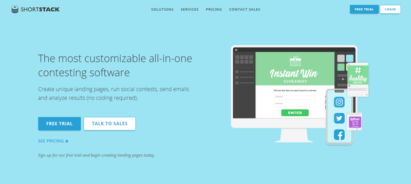 shortstack landing page