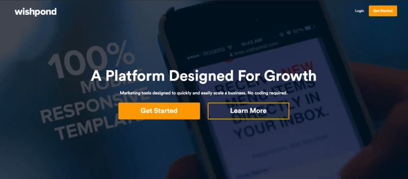 wishpond homepage