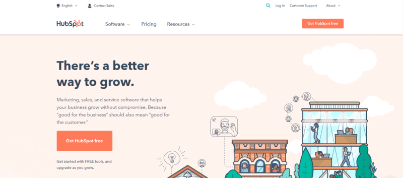 hubspot landing page