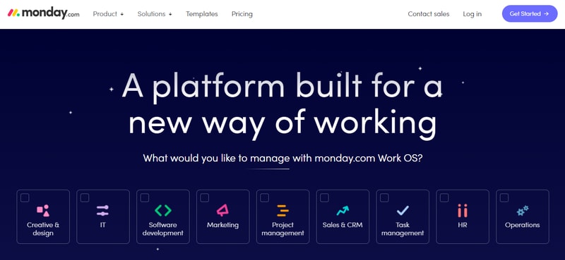 Monday.com Homepage: Best overall collaboration platform