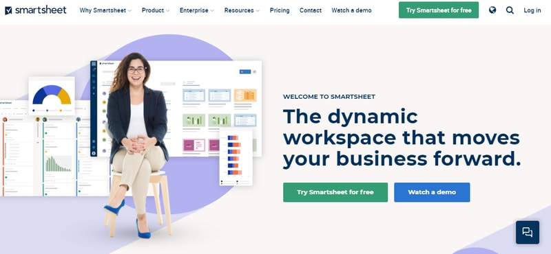 Smartsheet Homepage: Best for Automations