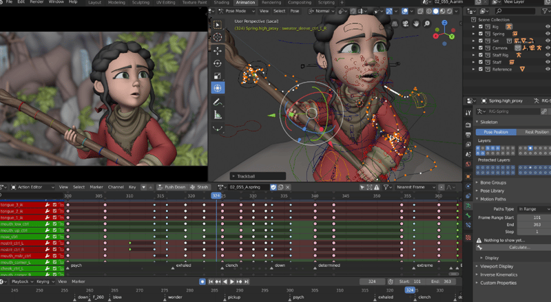 Blender Animation Page