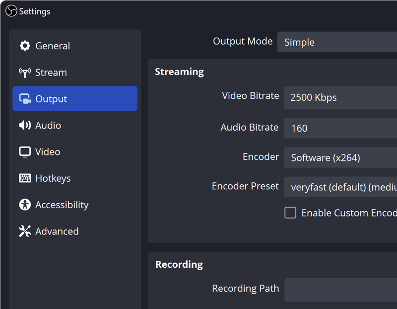 OBS Audio Mixer