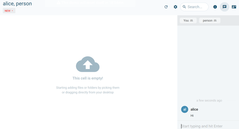 Pydio Collab Page