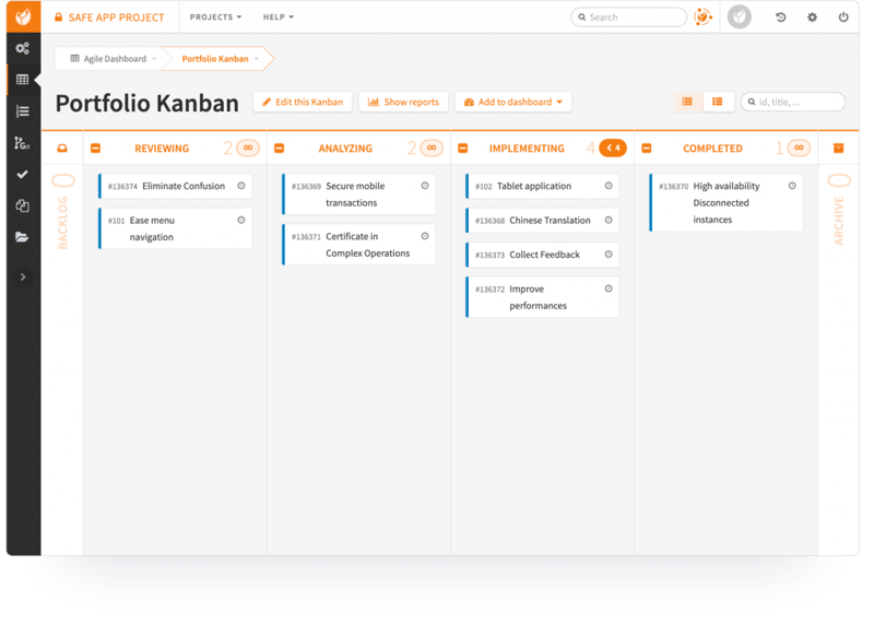 Tuleap Dashboard
