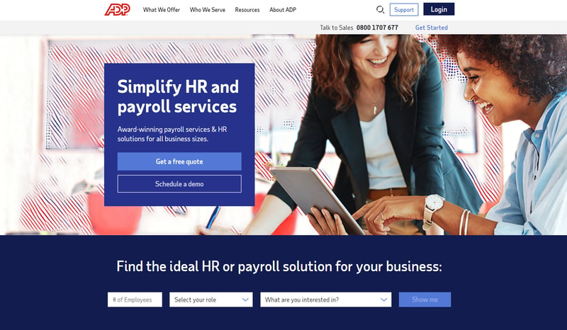 ADP homepage