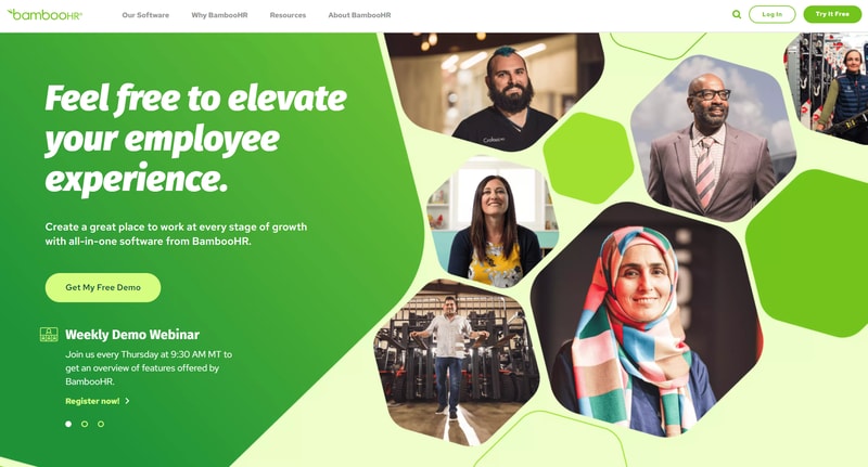 Bamboo HR homepage