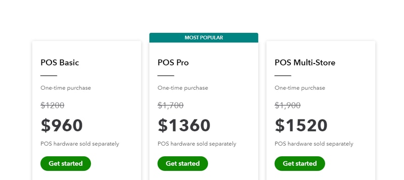 Quickbooks Pricing Page
