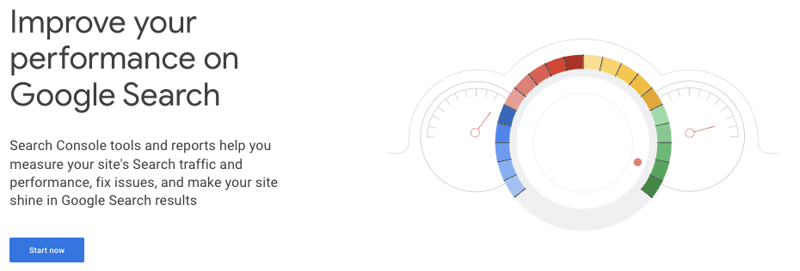 Google Search Console Homepage