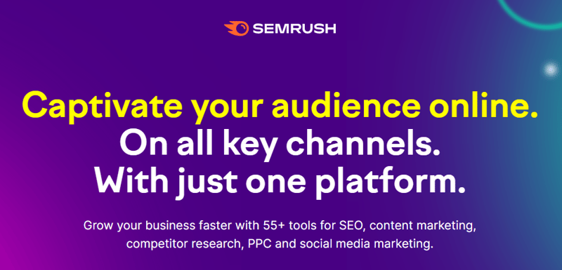 Semrush Homepage