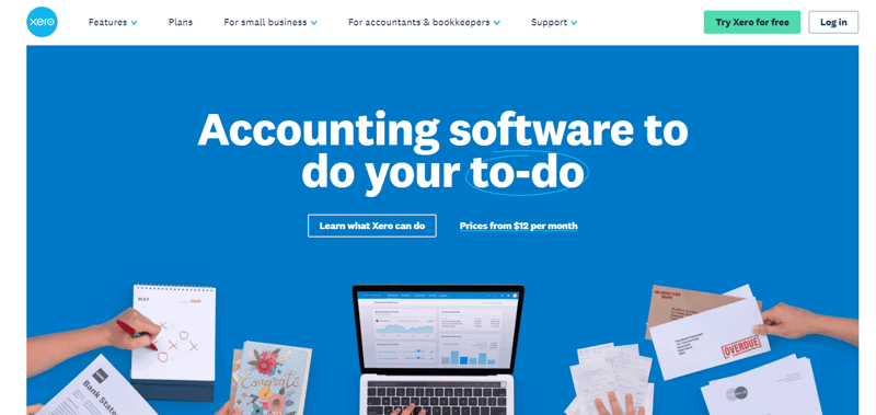Xero Homepage
