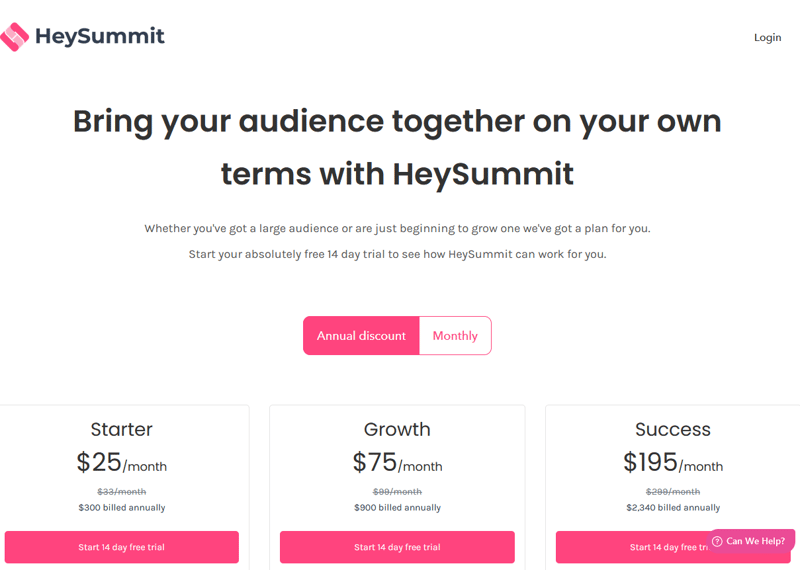 heysummit pricing