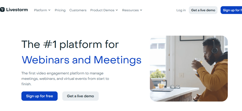 livewebinar homepage event platform