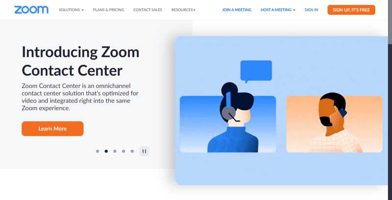 zoom homepage event platform