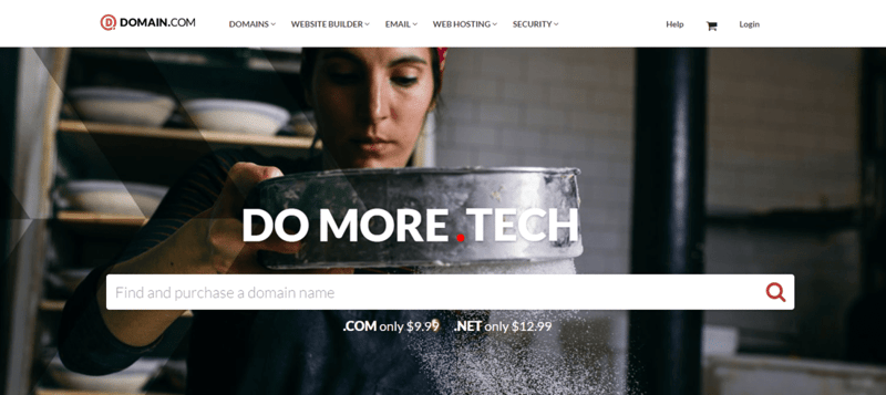 Domain.com Web Hosting Landing Page