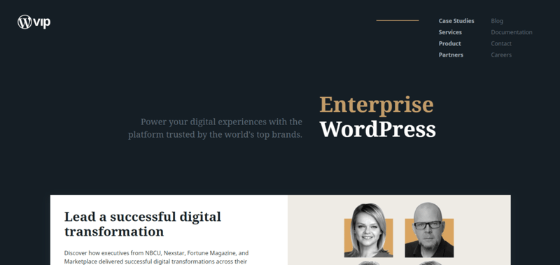 WordPress VIP Landing Page