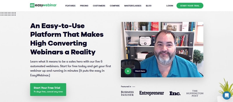 easywebinar landing page
