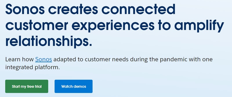 best call to action example: Sonos