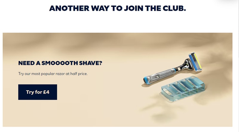 best call to action example: Dollar Shave Club