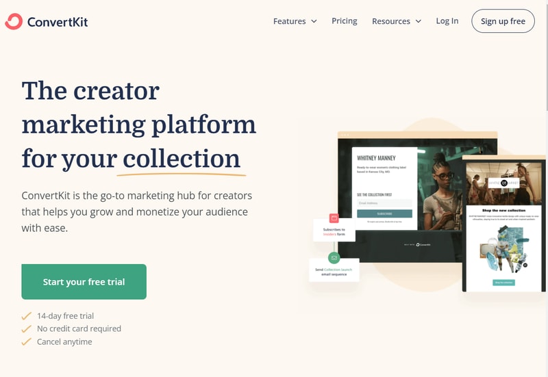 best call to action example: ConvertKit