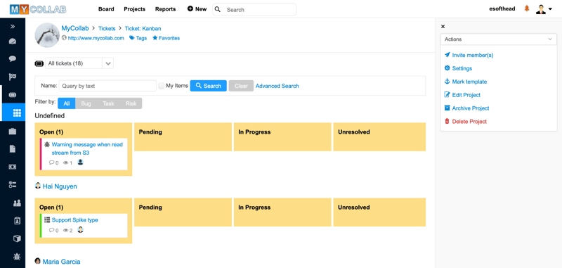 MyCollab Task Board