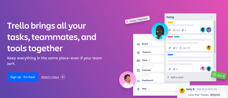 Trello Homepage