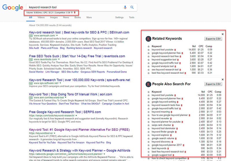 keywords-everywhere-google-search-screenshot